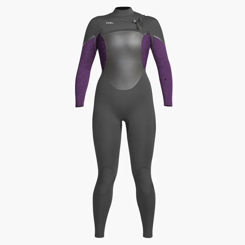 Xcel Womens 5/4 Axis X Chest Zip 2022 Wetsuit Mulberry